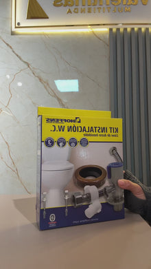 Kit De Instalacion Wc Llave Angular Completo