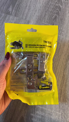 Bisagra de Retén Recta 35 mm para Muebles – 1 Par
