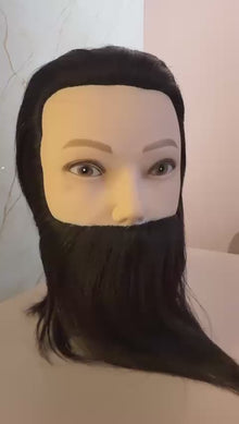Cabeza Tecnica Barberia Hombre Pelo 100% Natural Profesional