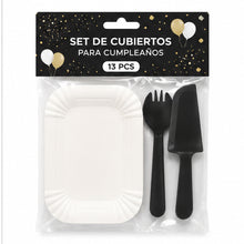 Juego De Platos Y Cubiertos De Cumpleaños 13pcs - vista 14 del producto