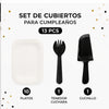 Juego De Platos Y Cubiertos De Cumpleaños 13pcs