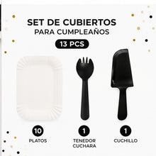 Juego De Platos Y Cubiertos De Cumpleaños 13pcs - vista 16 del producto