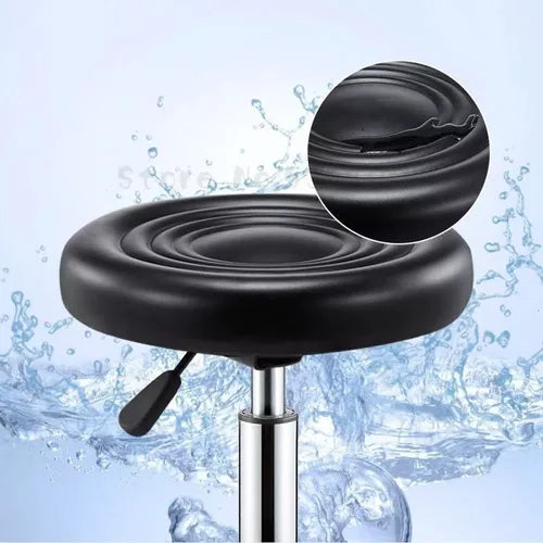 Pisos Taburete Giratorio Cromado con Rueda