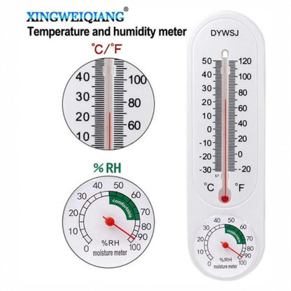 Termómetro e Higrómetro Analógico 2 en 1 Temperatura y Humedad