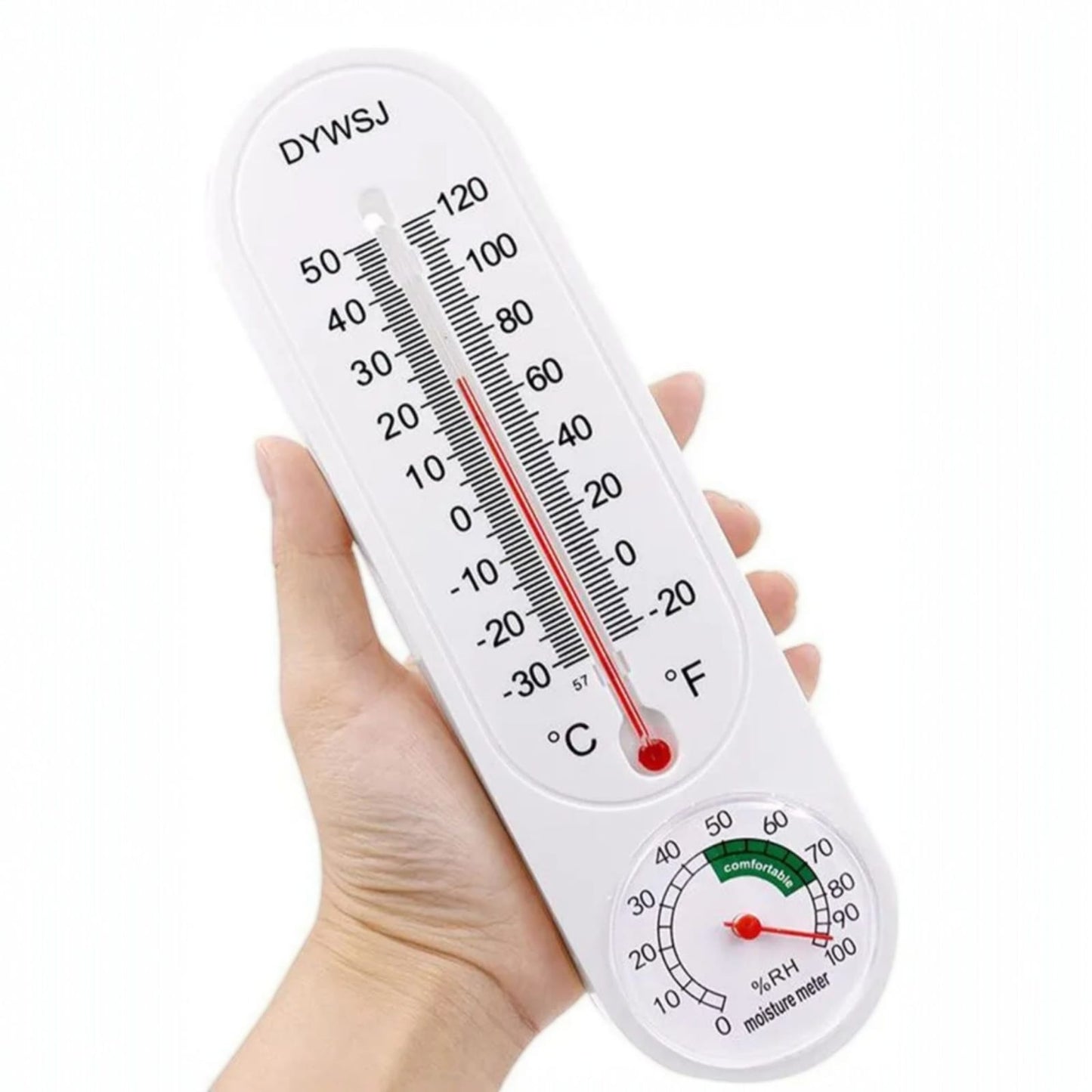 Termómetro e Higrómetro Analógico 2 en 1 Temperatura y Humedad