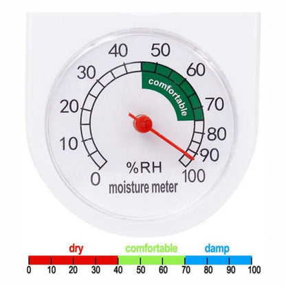 Termómetro e Higrómetro Analógico 2 en 1 Temperatura y Humedad