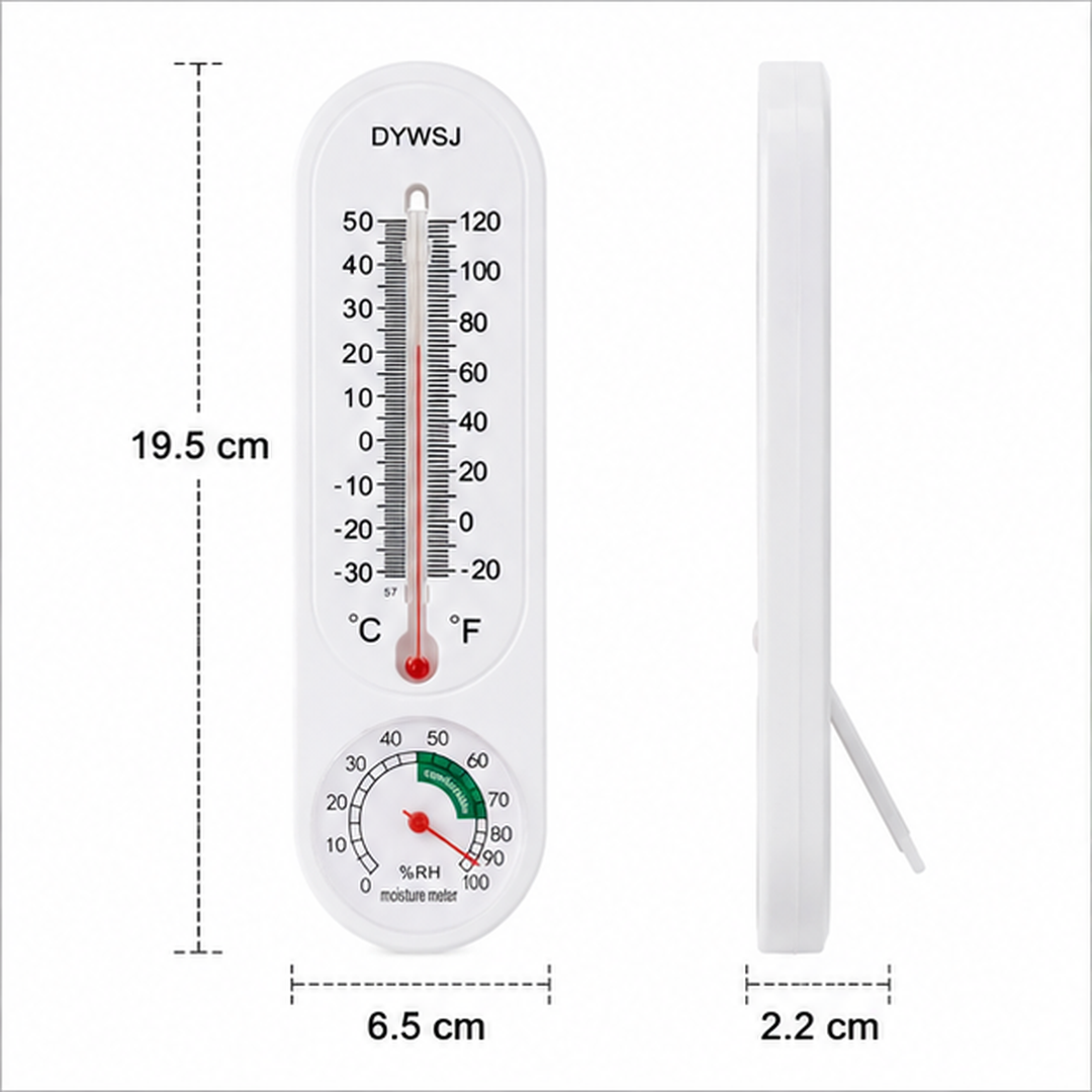Termómetro e Higrómetro Analógico 2 en 1 Temperatura y Humedad - vista 3 del producto