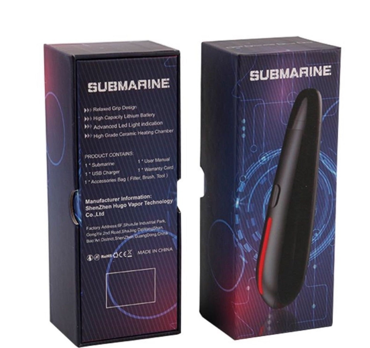 Vaper Submarine Hierbas Secas Cámara De Cerámica