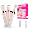 Afeitadora Vello Facial Corporal Recargable 3 En 1 Km-4010