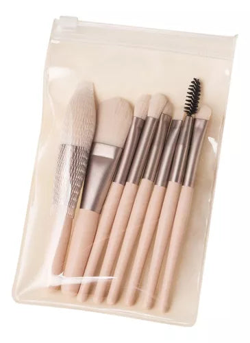 Mini Brochas de Maquillaje juego de 8 piezas Portátil