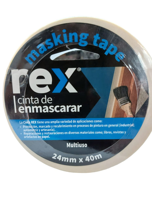 Cinta De Enmascarar Rex 24mm X 40 m