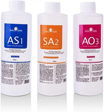 Pack De 3 Soluciones De Hidratacion Facial As1 Sa2 Ao3 400ml