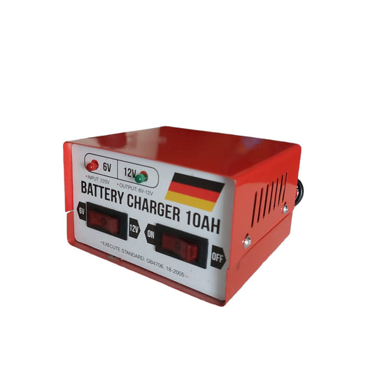 Cargador Batería 10amp. 220 A 6v -12v.