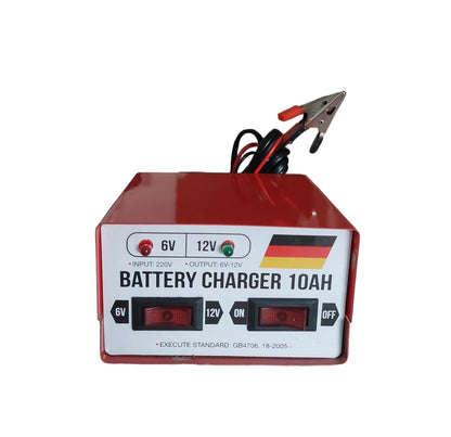 Cargador Batería 10amp. 220 A 6v -12v.