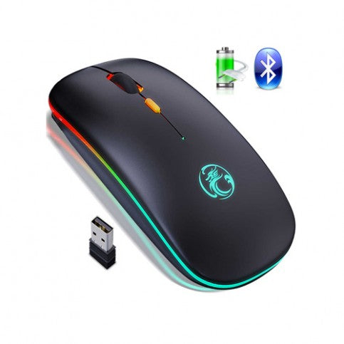 Mouse Imice E-1300 Rgb Bluetooth Inalámbrico Recargable