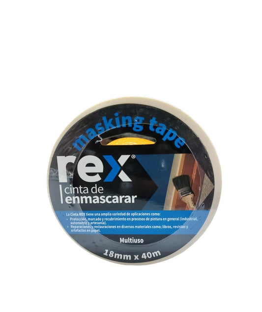 Cinta De Enmascarar Rex 18mm X 40m
